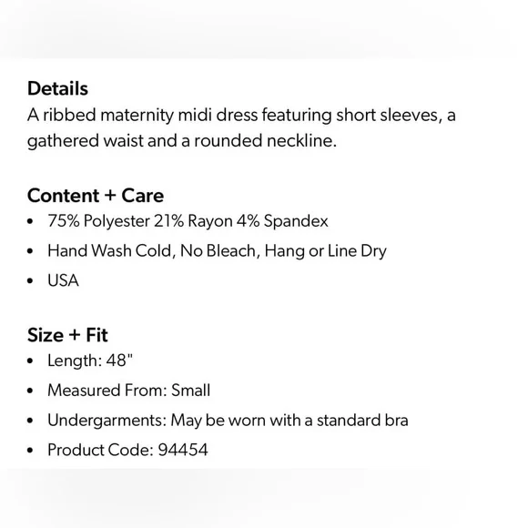 NWT Pinkblush Maternity Dress - Picture 3 of 4